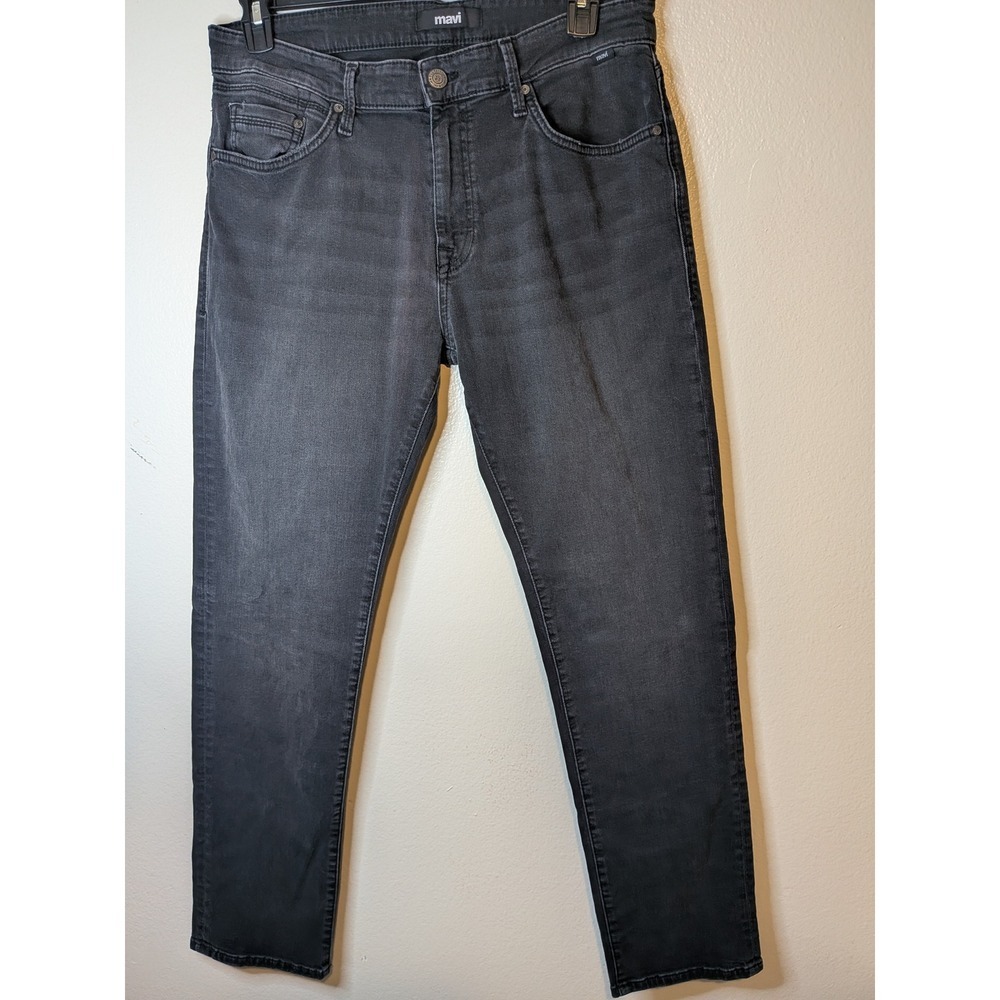 Mavi Marcus Slim Straight Leg Jeans Dark Wash Mens Size 34x32
